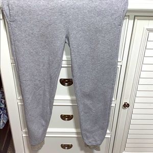 Gray sweatpants